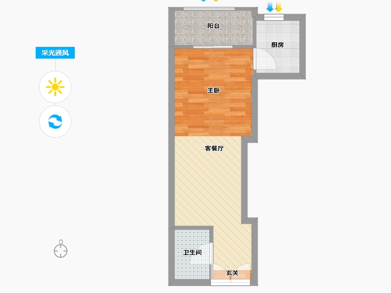 安徽省-合肥市-锦绣大地城-33.06-户型库-采光通风