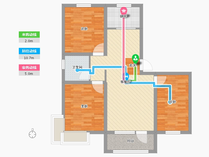 河北省-承德市-福溪帝苑-72.79-户型库-动静线