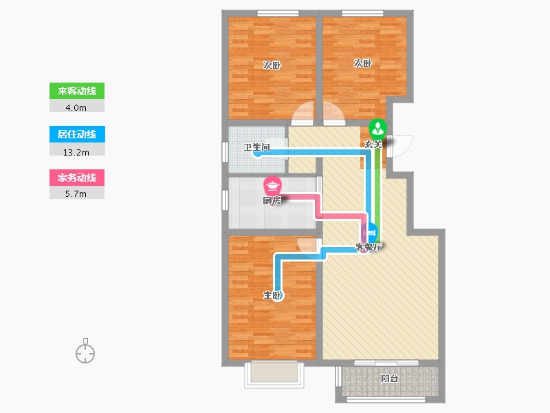 河北省-唐山市-正通滦州一号-92.13-户型库-动静线