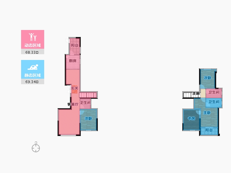 福建省-福州市-福清市融侨观邸-125.07-户型库-动静分区