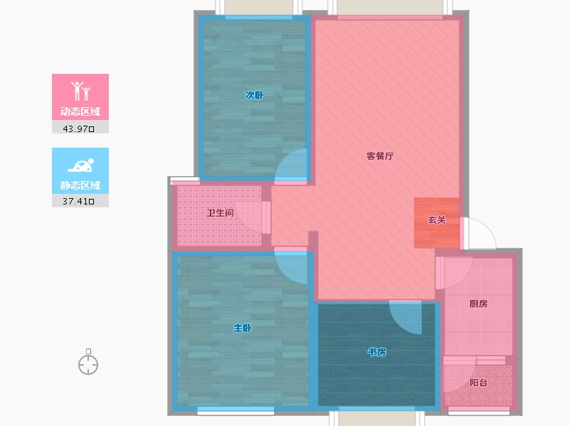 贵州省-贵阳市-江南苑-70.94-户型库-动静分区