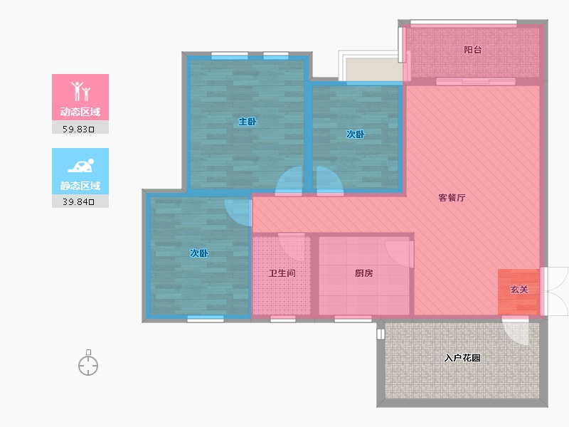 贵州省-黔南布依族苗族自治州-水岸铭门-99.87-户型库-动静分区