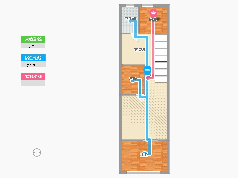 内蒙古自治区-赤峰市-中昊雅居-79.39-户型库-动静线