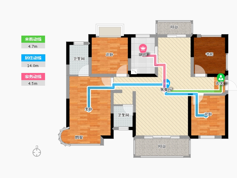 广东省-深圳市-润和山水郡-101.45-户型库-动静线