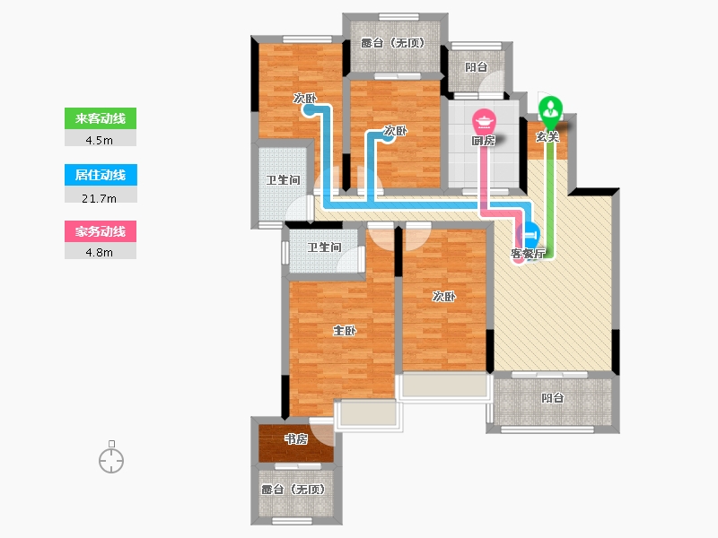 河南省-开封市-通许。翡翠豪庭-114.94-户型库-动静线