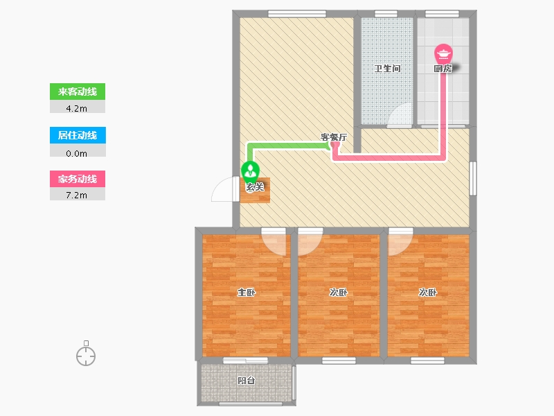 河北省-沧州市-金都方庄佳苑-97.37-户型库-动静线