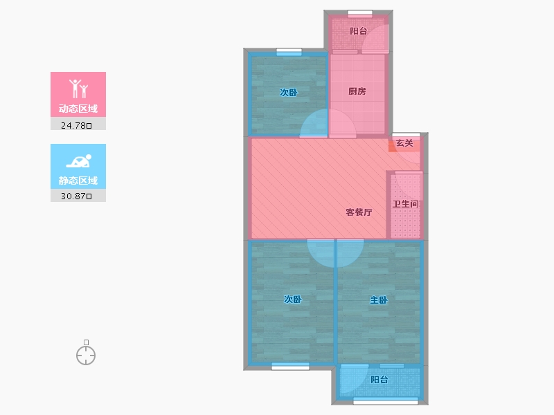 山东省-济南市-裕园小区-48.81-户型库-动静分区