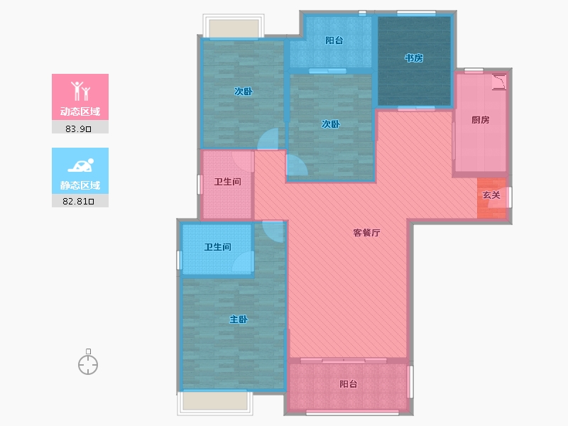 福建省-泉州市-百信御江帝景2期-149.77-户型库-动静分区