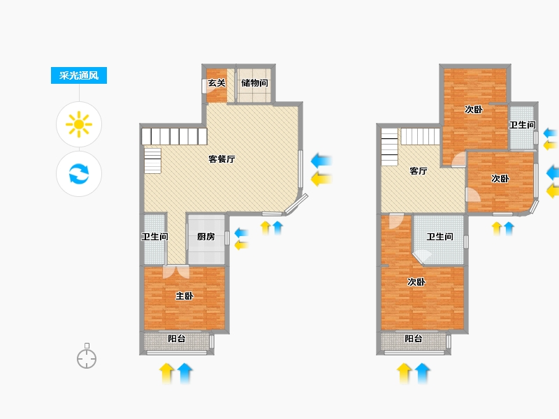 辽宁省-沈阳市-河畔花园-189.33-户型库-采光通风