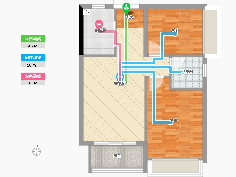 广东省-深圳市-龙富花园-60.27-户型库-动静线