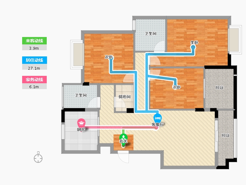 江西省-景德镇市-龙景苑-120.46-户型库-动静线