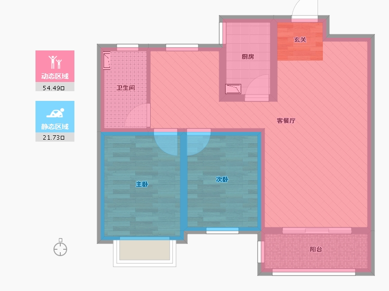 山西省-太原市-悦唐-65.93-户型库-动静分区