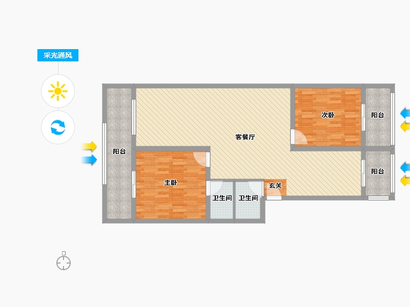 河北省-石家庄市-新乐市易福苑-101.47-户型库-采光通风