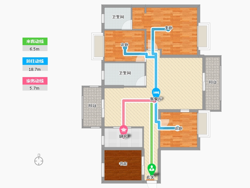 湖南省-衡阳市-悦城绿洲-111.20-户型库-动静线