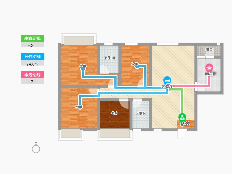 四川省-成都市-北城映像-95.46-户型库-动静线