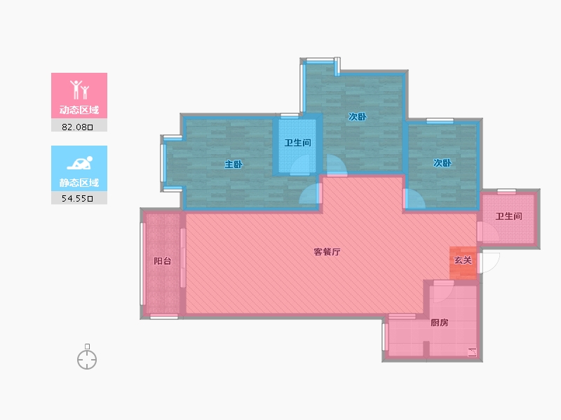 陕西省-西安市-天和新府社区-120.91-户型库-动静分区