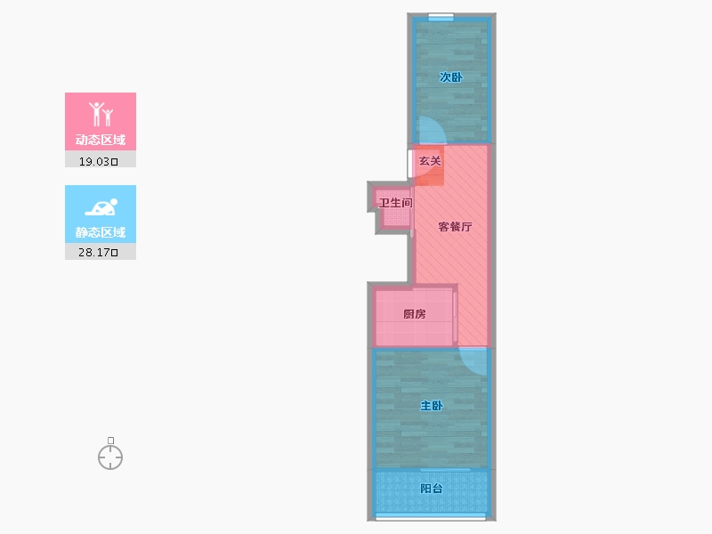 北京-北京市-天宁寺西里5号-40.86-户型库-动静分区