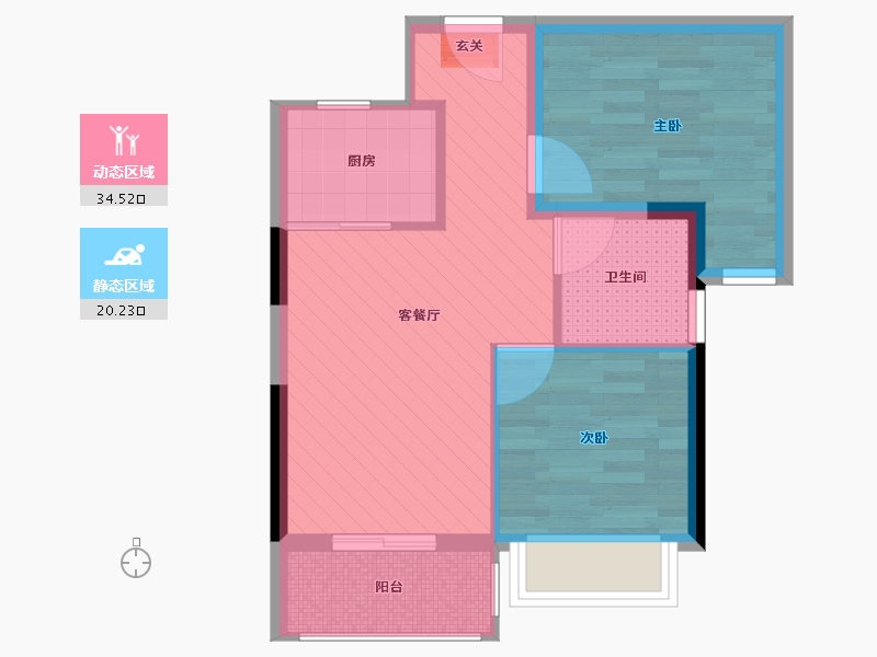 广东省-深圳市-凯旋TRC-47.71-户型库-动静分区