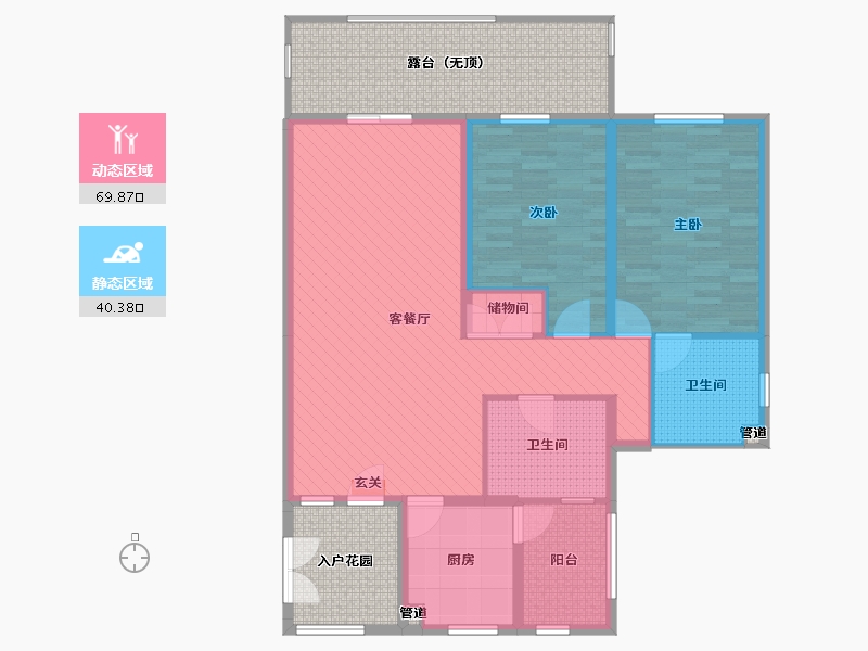 海南省-海口市-天利・龙腾湾-122.01-户型库-动静分区