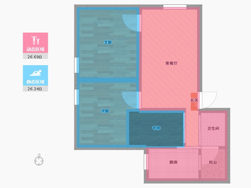 广东省-广州市-邮通小区-45.42-户型库-动静分区