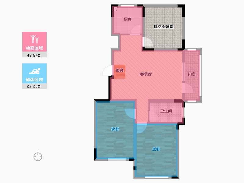 辽宁省-沈阳市-中铁丁香水岸-82.01-户型库-动静分区