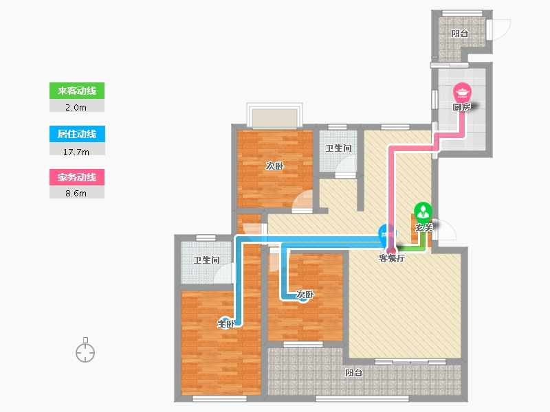 湖南省-湘西土家族苗族自治州-华商国际城-106.29-户型库-动静线