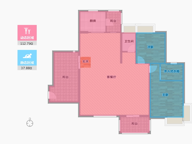 广东省-肇庆市-臻汇园-136.57-户型库-动静分区