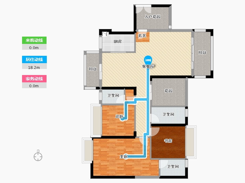 广东省-肇庆市-和熙名园-130.22-户型库-动静线