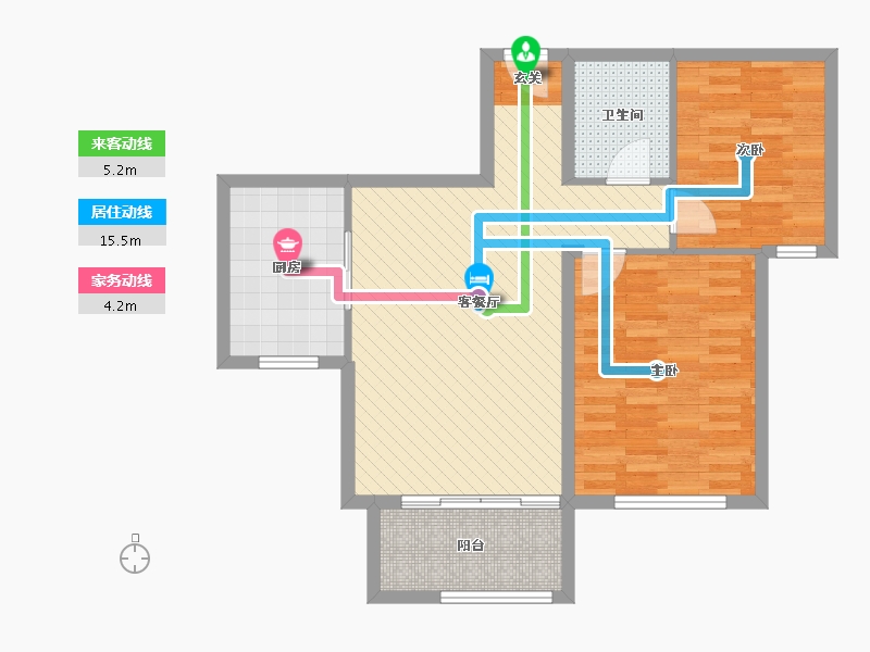 河北省-衡水市-熙悦春天-76.00-户型库-动静线