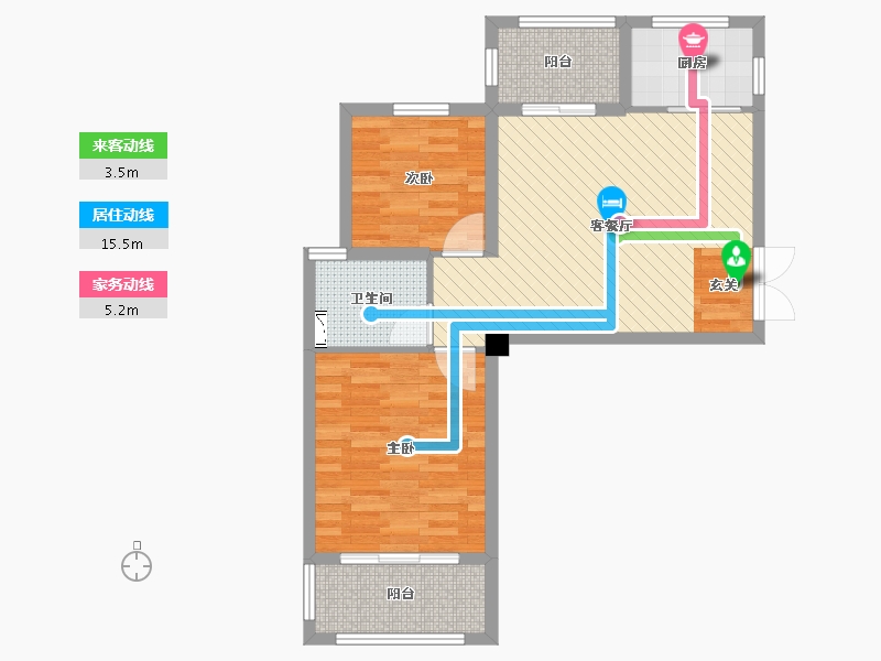 浙江省-温州市-金海湾花苑-67.16-户型库-动静线