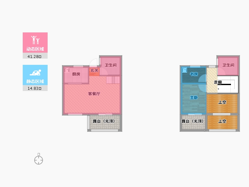 浙江省-金华市-欧源晓郡-78.76-户型库-动静分区