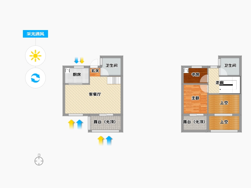 浙江省-金华市-欧源晓郡-78.76-户型库-采光通风