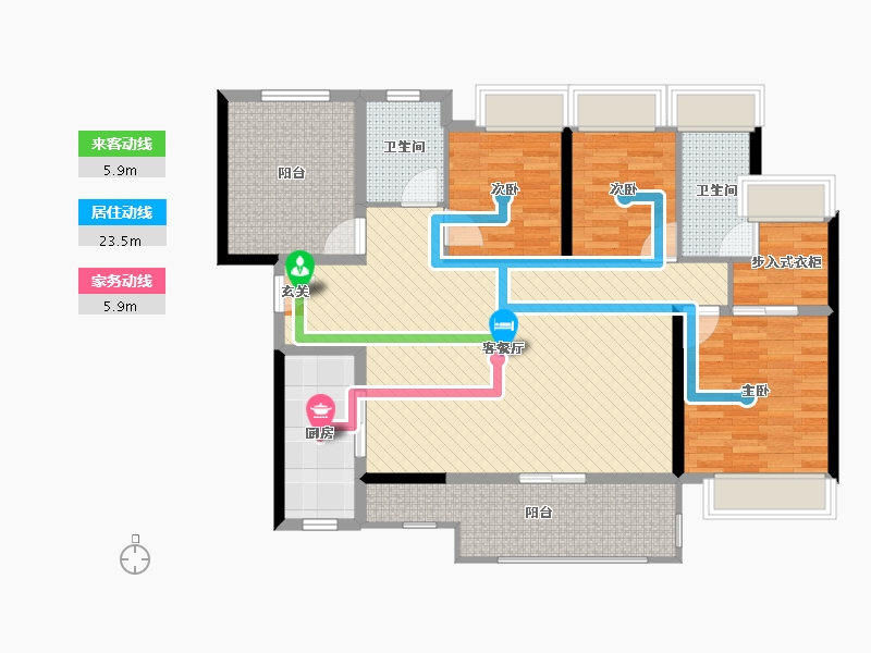 广东省-珠海市-世荣作品壹号-109.70-户型库-动静线