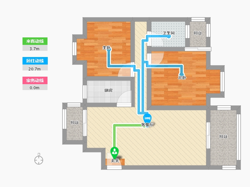 广东省-深圳市-锦绣江南-60.80-户型库-动静线