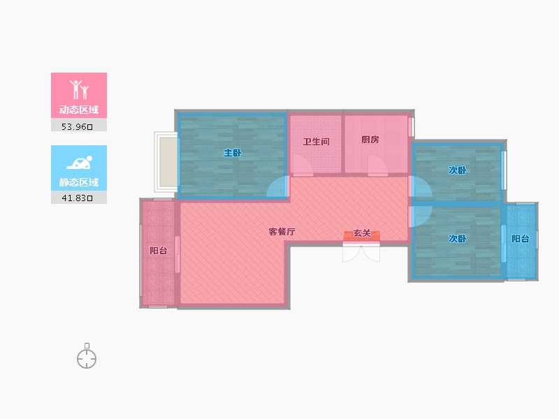 山西省-晋中市-御锦华府-84.17-户型库-动静分区