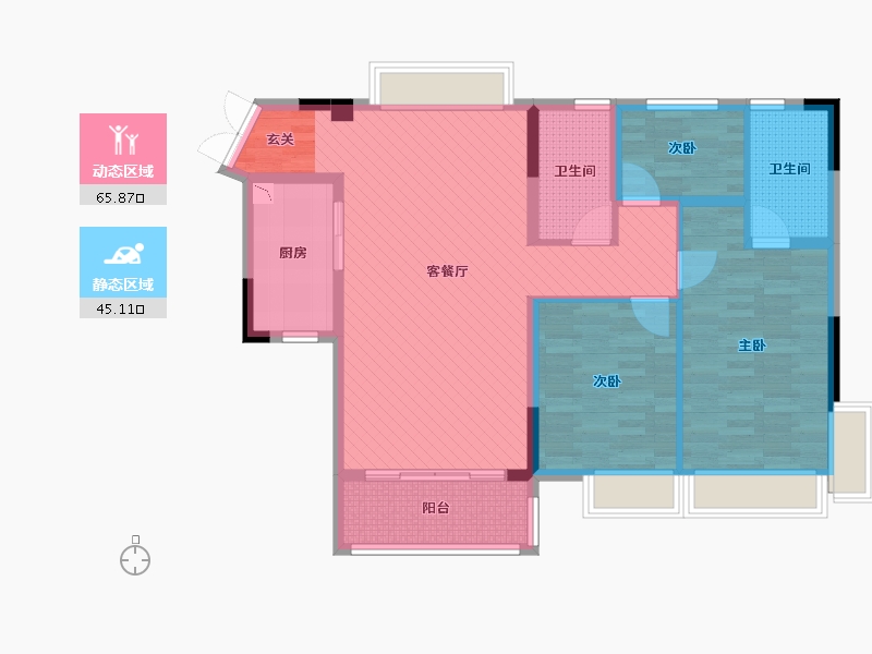 广东省-佛山市-佛山-98.13-户型库-动静分区