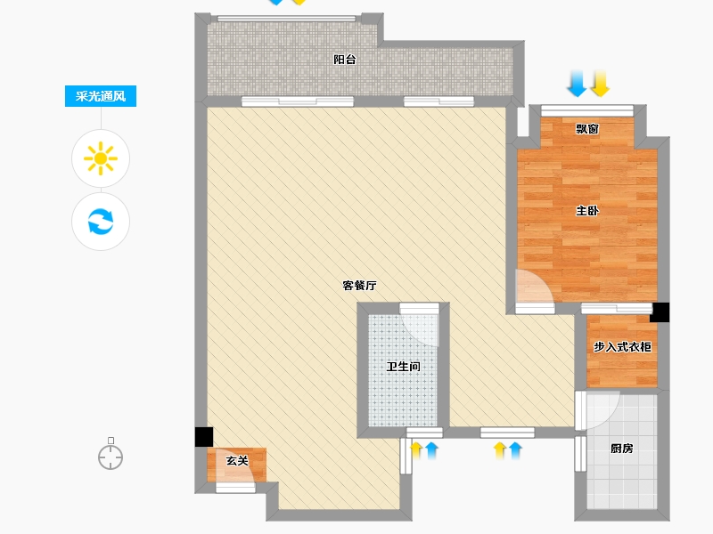 福建省-南平市-高佳西城国际-81.09-户型库-采光通风