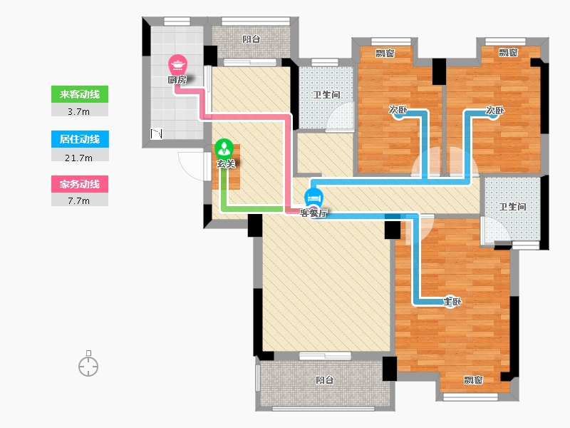 江西省-九江市-瀚江府-86.11-户型库-动静线