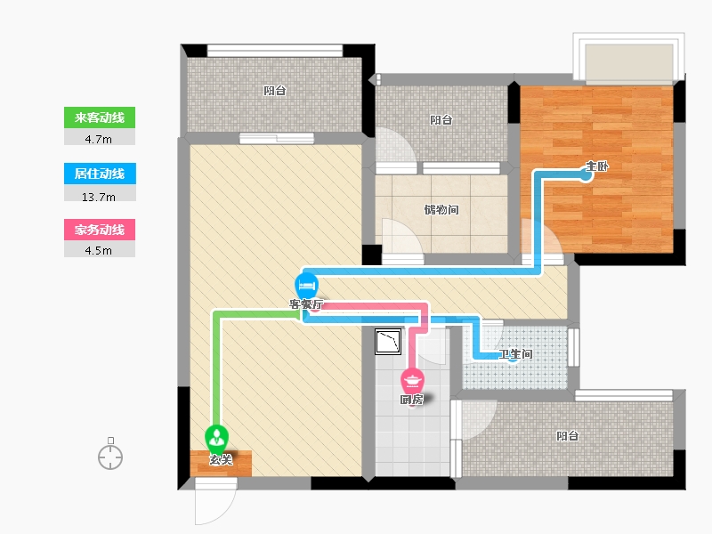 四川省-自贡市-南湖领域-68.99-户型库-动静线