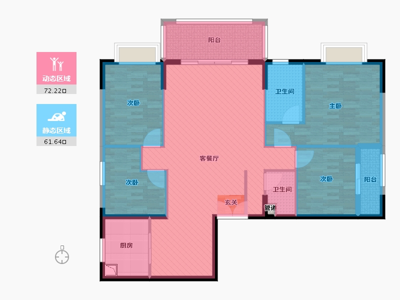 江苏省-徐州市-翟山-119.91-户型库-动静分区