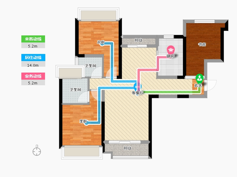 广东省-惠州市-太东明月湾-78.04-户型库-动静线