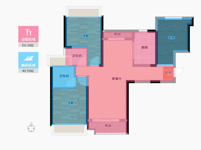 广东省-惠州市-太东明月湾-78.04-户型库-动静分区