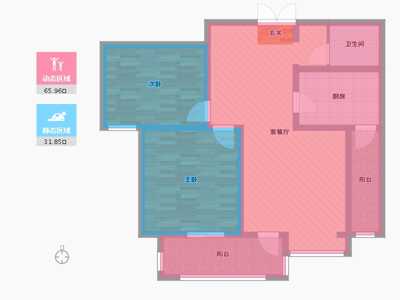 宁夏回族自治区-银川市-长城领世湖城-85.00-户型库-动静分区