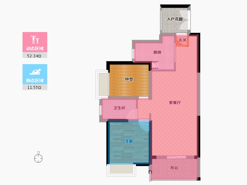 江西省-赣州市-正源时代-68.00-户型库-动静分区