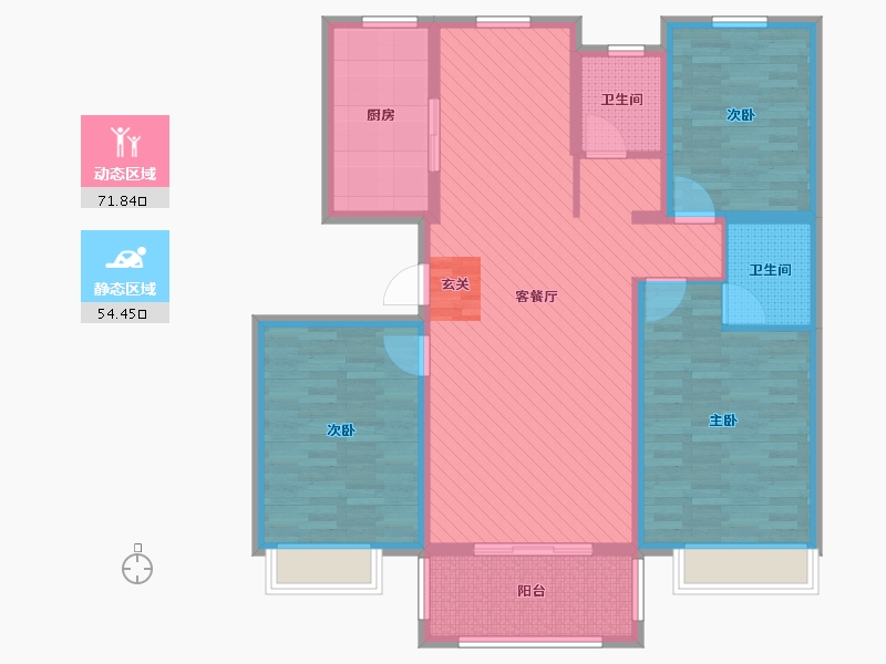 江苏省-连云港市-四季花城-112.00-户型库-动静分区