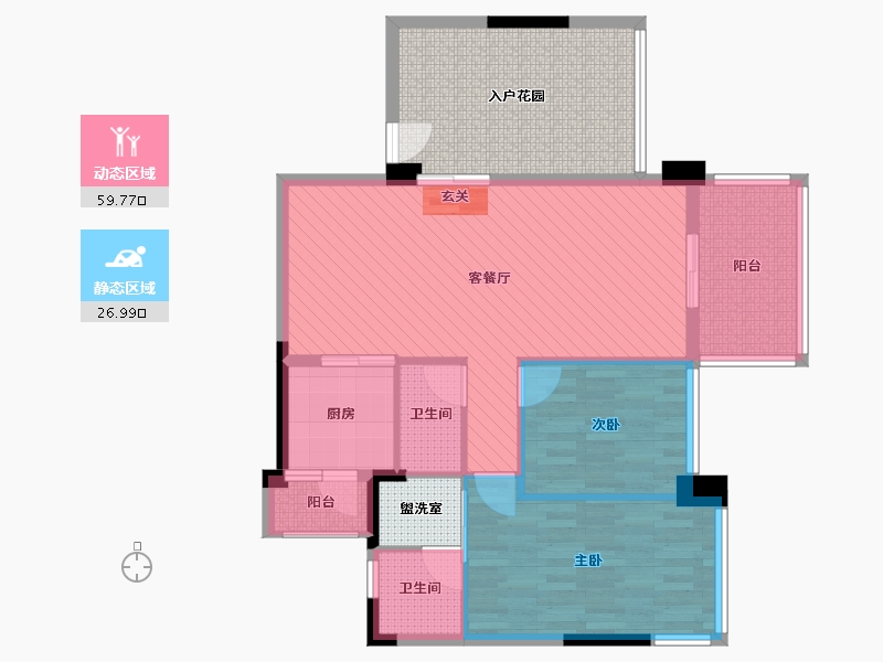 广东省-东莞市-塘厦银湖庄、-94.93-户型库-动静分区