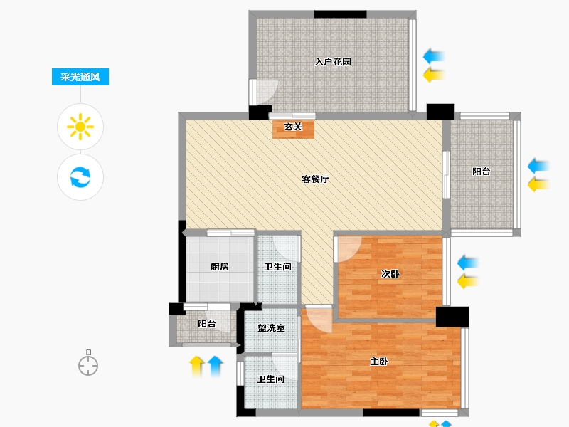 广东省-东莞市-塘厦银湖庄、-94.93-户型库-采光通风