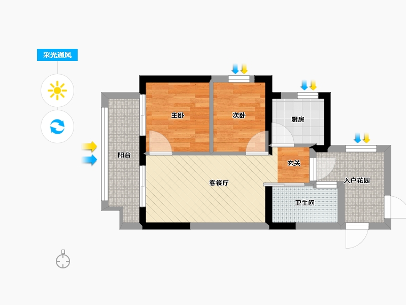 河南省-郑州市-永威城枫香庭在建小区-42.00-户型库-采光通风