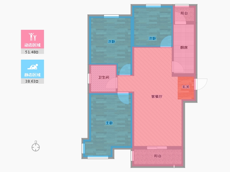 河北省-保定市-滨湖新区-78.81-户型库-动静分区