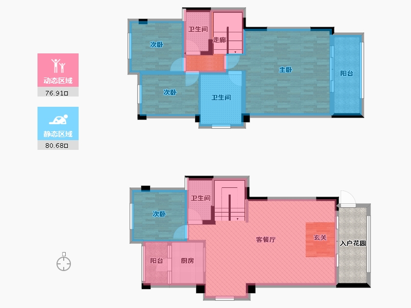 广东省-惠州市-美丽洲-147.03-户型库-动静分区